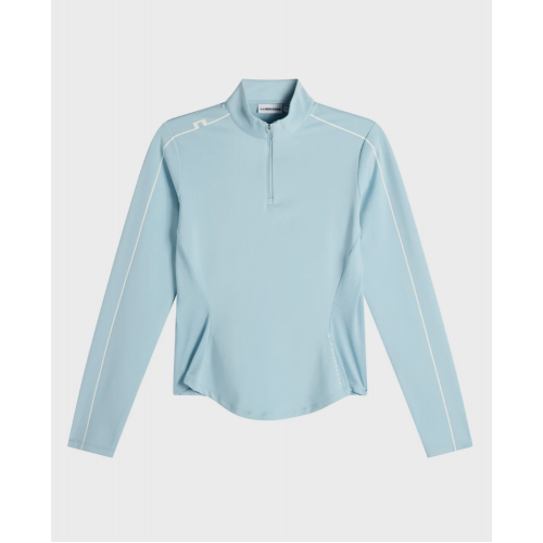 J.L Adiola Quarter Zip Mid Layer - Forget-Me-Not