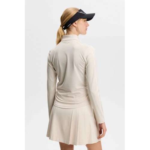 J.L Adiola Quarter Zip Mid Layer - Moonbeam