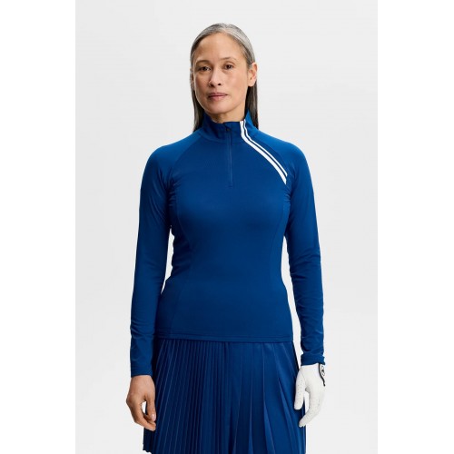 J.L Nadu Quarter Zip Mid Layer - Estate Blue J.L Nadu Quarter Zip Mid Layer - Estate Blue