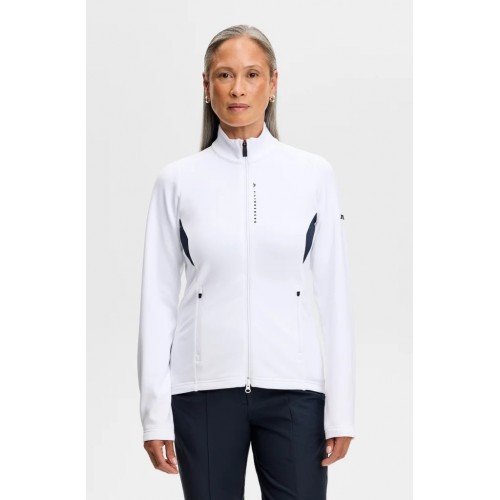 J.L Selena Full Zip Mid layer - White
