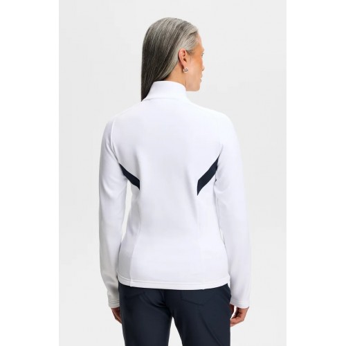 J.L Selena Full Zip Mid layer - White