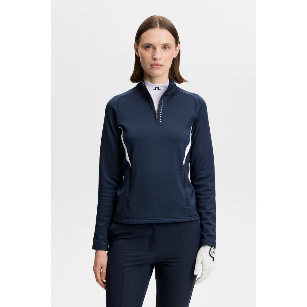 J.L Selena Quarter Zip Midlayer - Navy