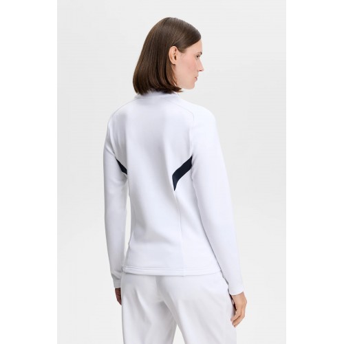 J.L Selena Quarter Zip Midlayer - White J.L Selena Quarter Zip Midlayer - White