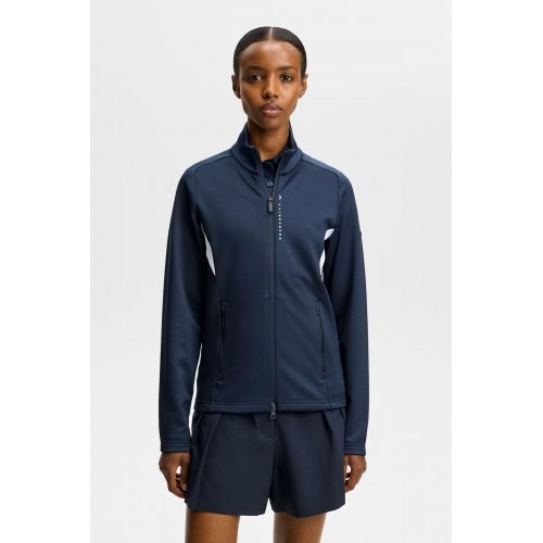 J.L Selena Full Zip Mid layer - Navy