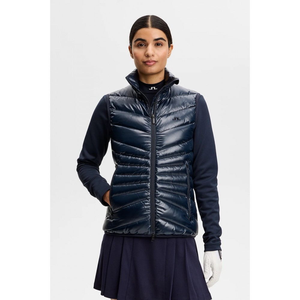 J.L Lara Light Down Vest - Navy