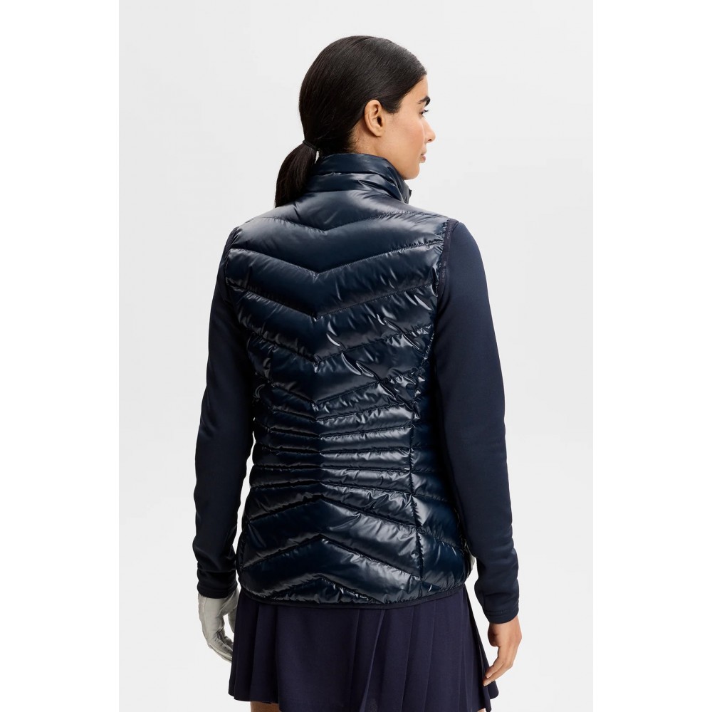 J.L Lara Light Down Vest - Navy