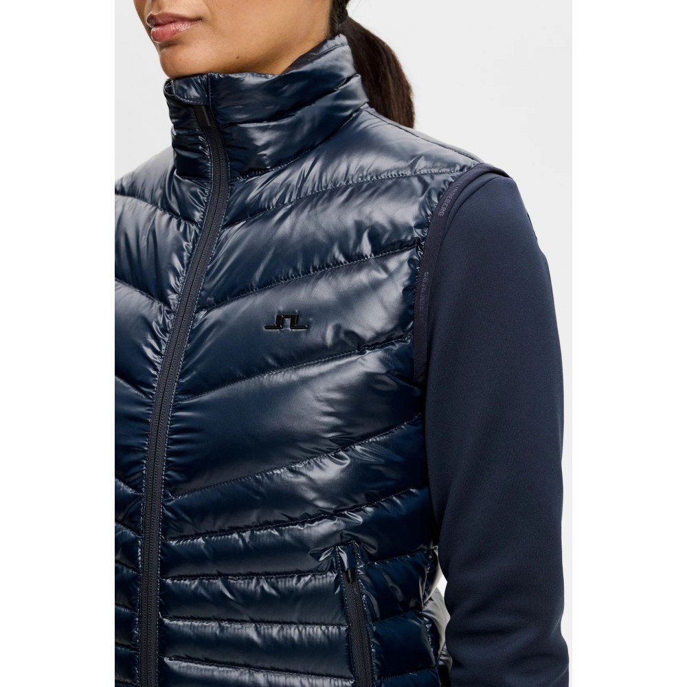 J.L Lara Light Down Vest - Navy