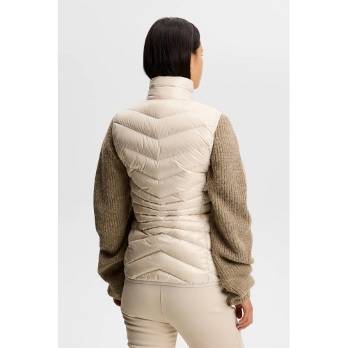 J.L Lara Light Down Vest - Moonbeam