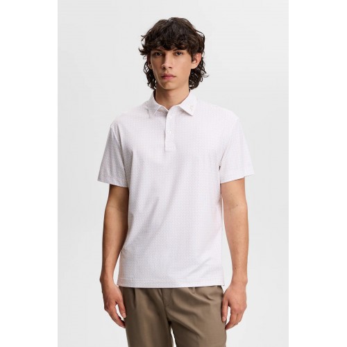 J.L Bala Print Polo - Moonbeam J.L Bala Print Polo - Moonbeam