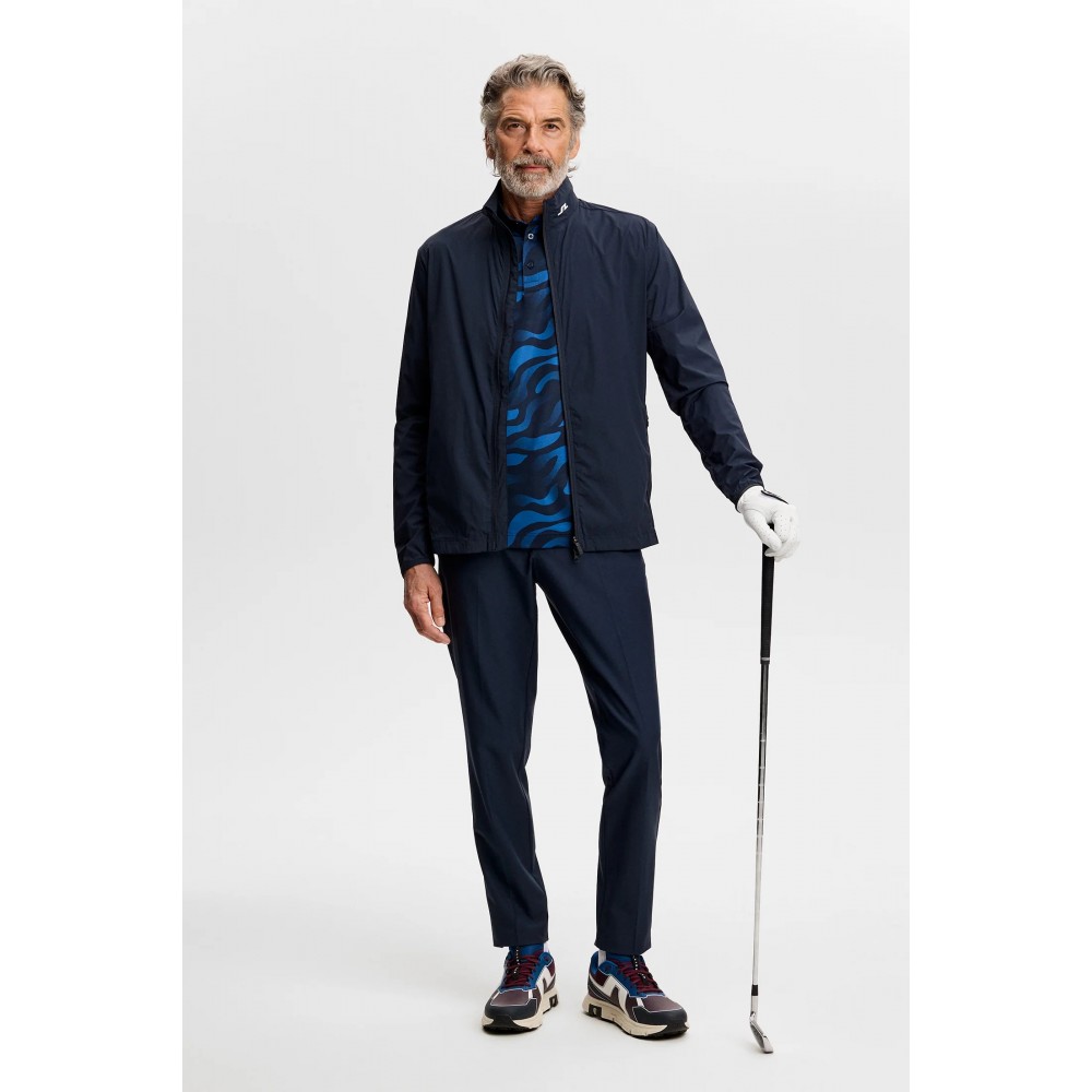 J.L Tour Tech Print Polo - Bunker Fade Navy Set