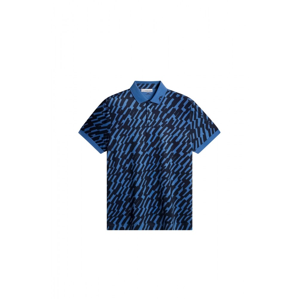J.L Tour Tech Print Polo - Oak Federal