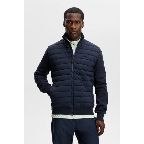 J.L Boen Knit Hybrid Jacket - Navy