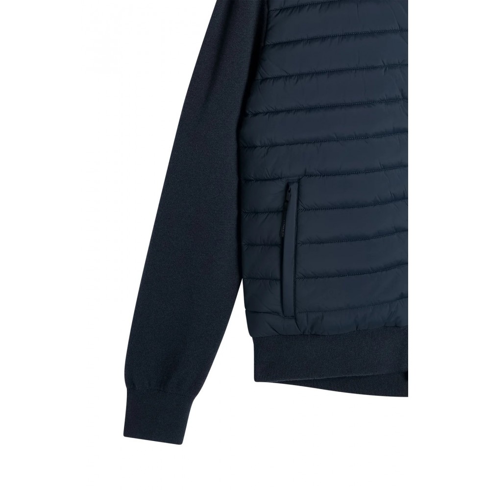 J.L Boen Knit Hybrid Jacket - Navy