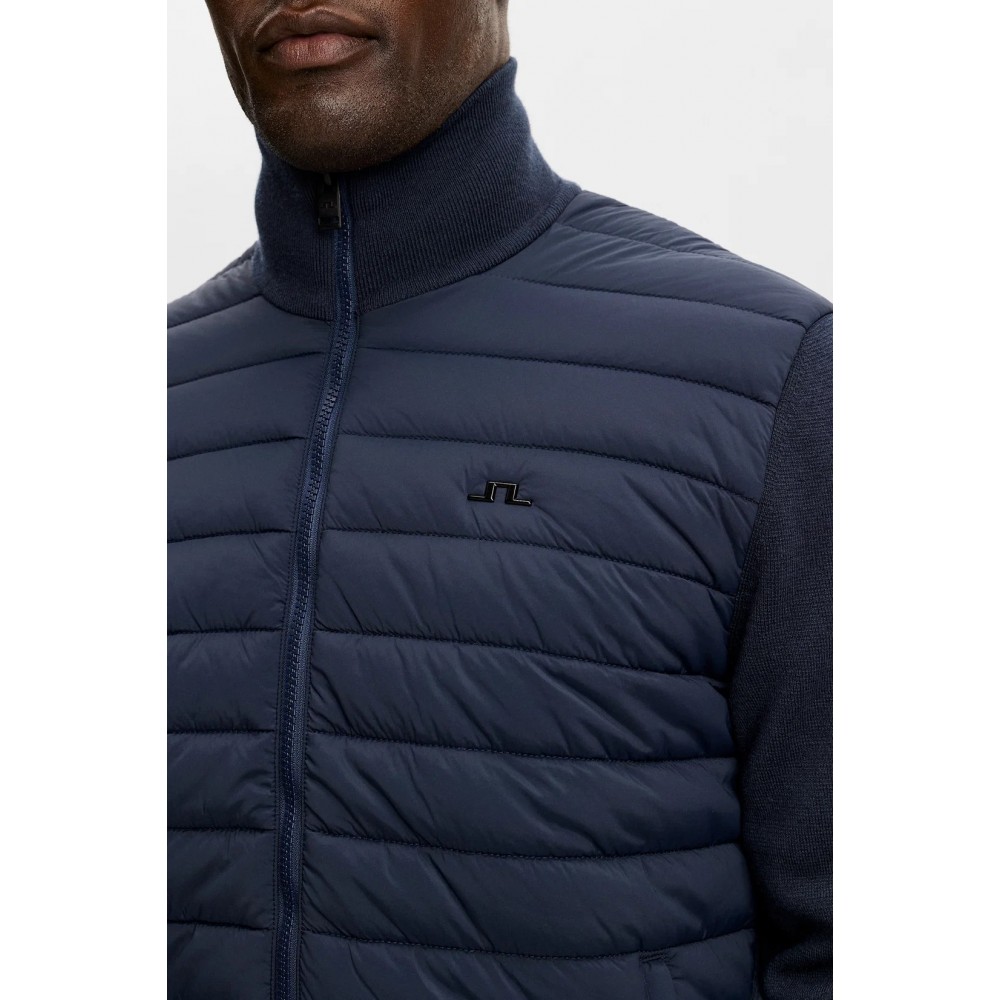 J.L Boen Knit Hybrid Jacket - Navy