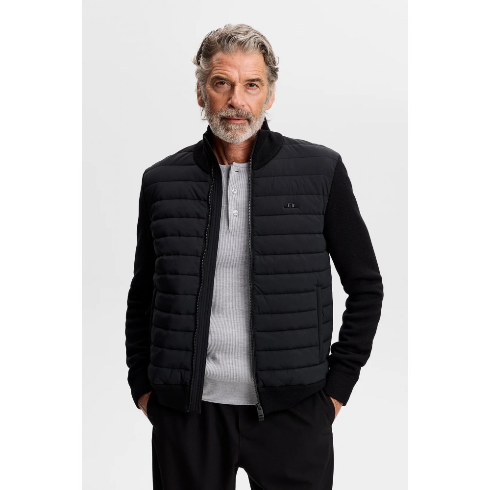 J.L Boen Knit Hybrid Jacket - Black