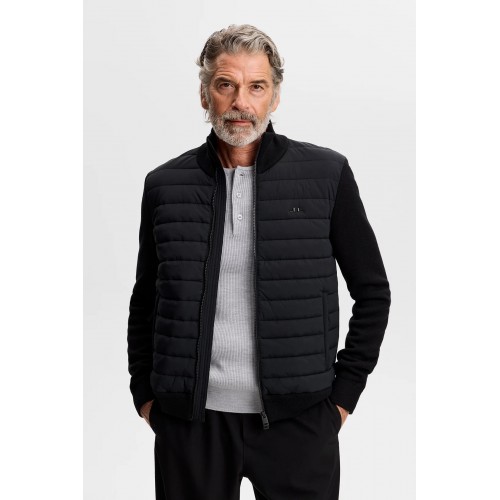 J.L Boen Knit Hybrid Jacket - Black