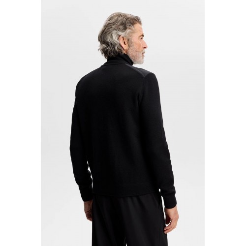 J.L Boen Knit Hybrid Jacket - Black