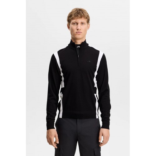 J.L Kendrick Knitted Zip Sweater - Black