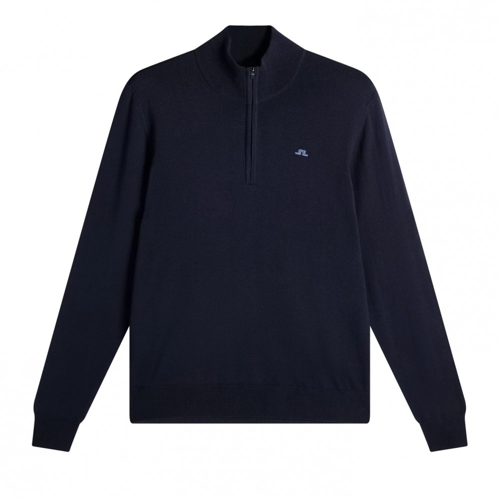 J.L Kiyan Quarter Zip Sweater - Navy