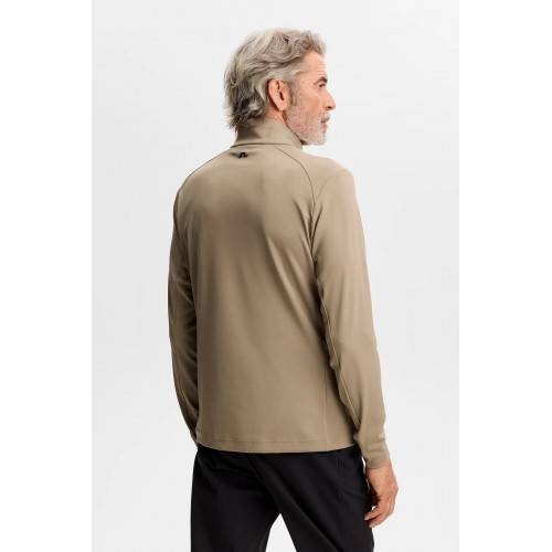 J.L Lassy Quarter Zip Mid Layer - Brindle