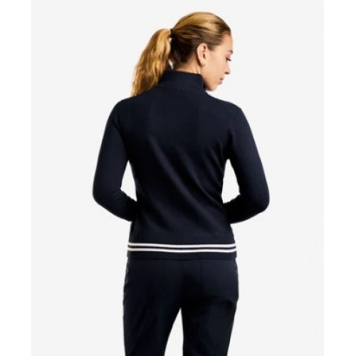 Scarlet Zip Cardigan - Navy 