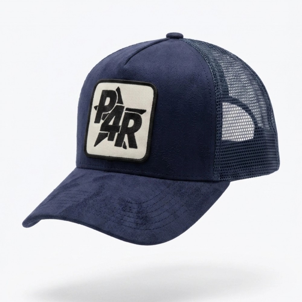 P4R Suede Cap - Navy