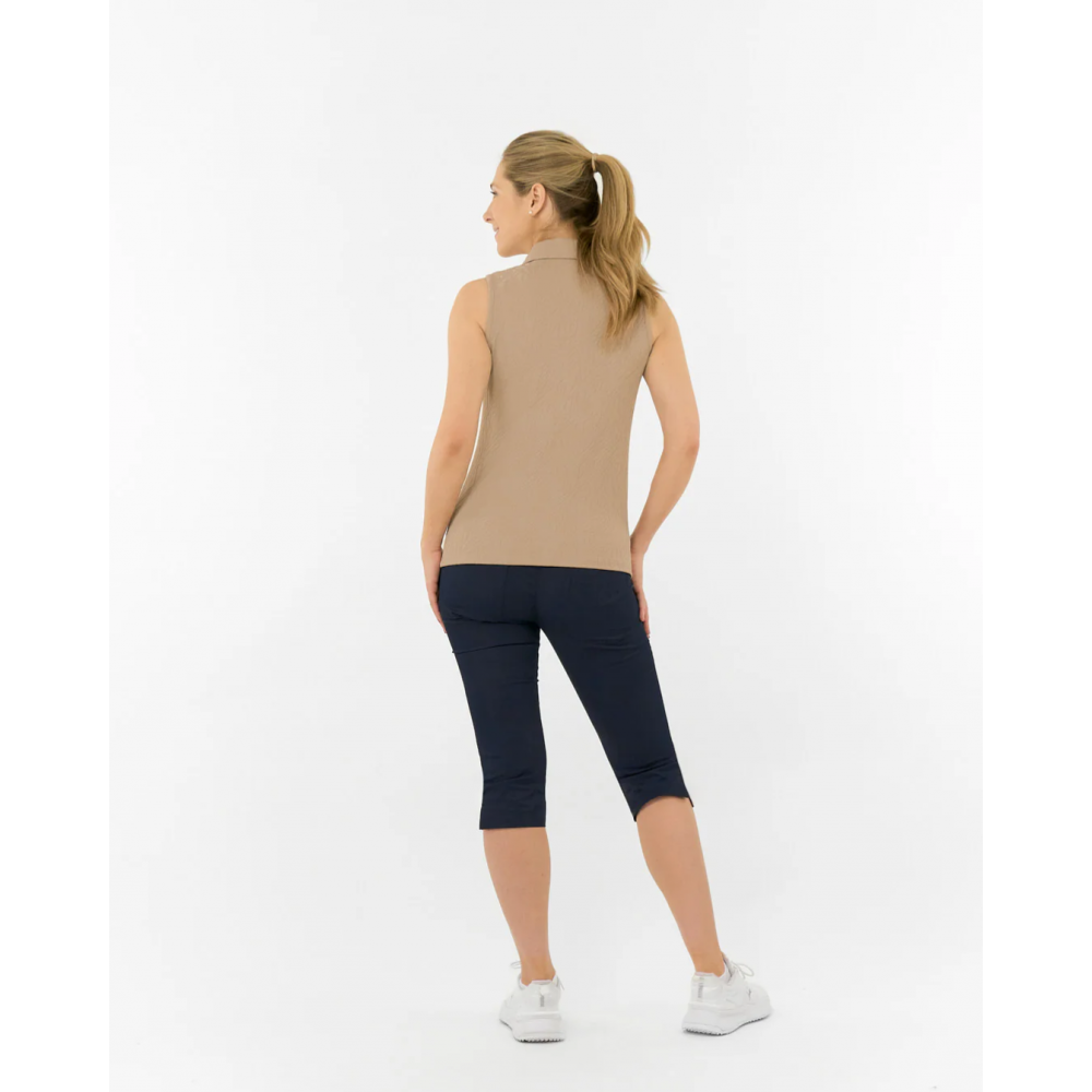 Rebekka Lily SL Polo Shirt - Sandstone