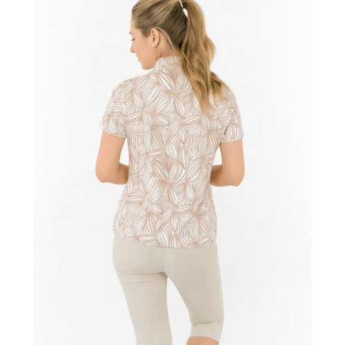 Ellen Short Sleeve Polo - Sand