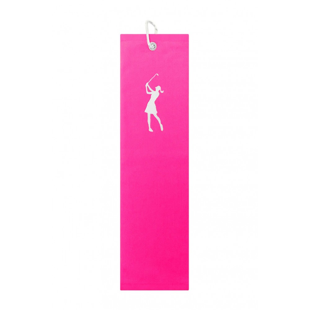 Handklæði Golfkona - Hot Pink 