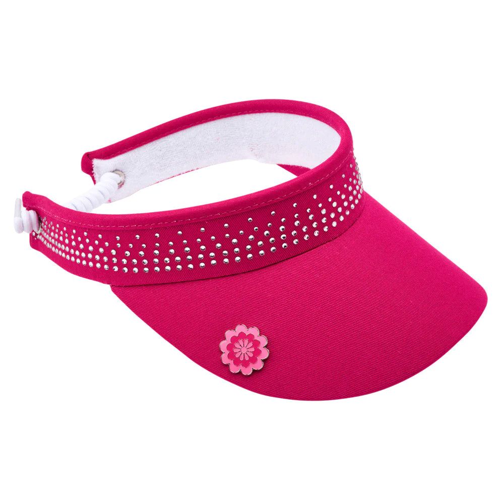 Crystal Visor - Hot Pink