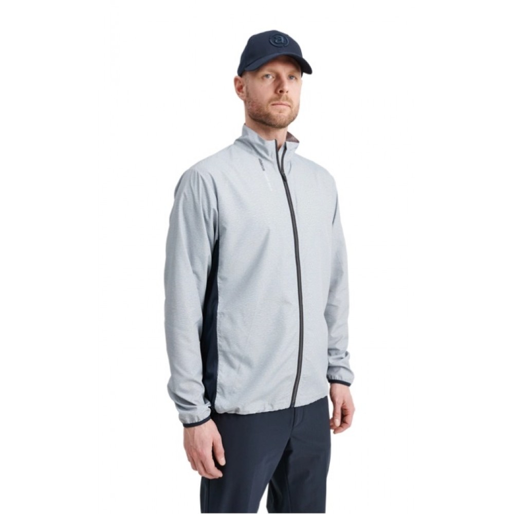 Mens Ganton Stretch Wind Jacket - Grey Melange