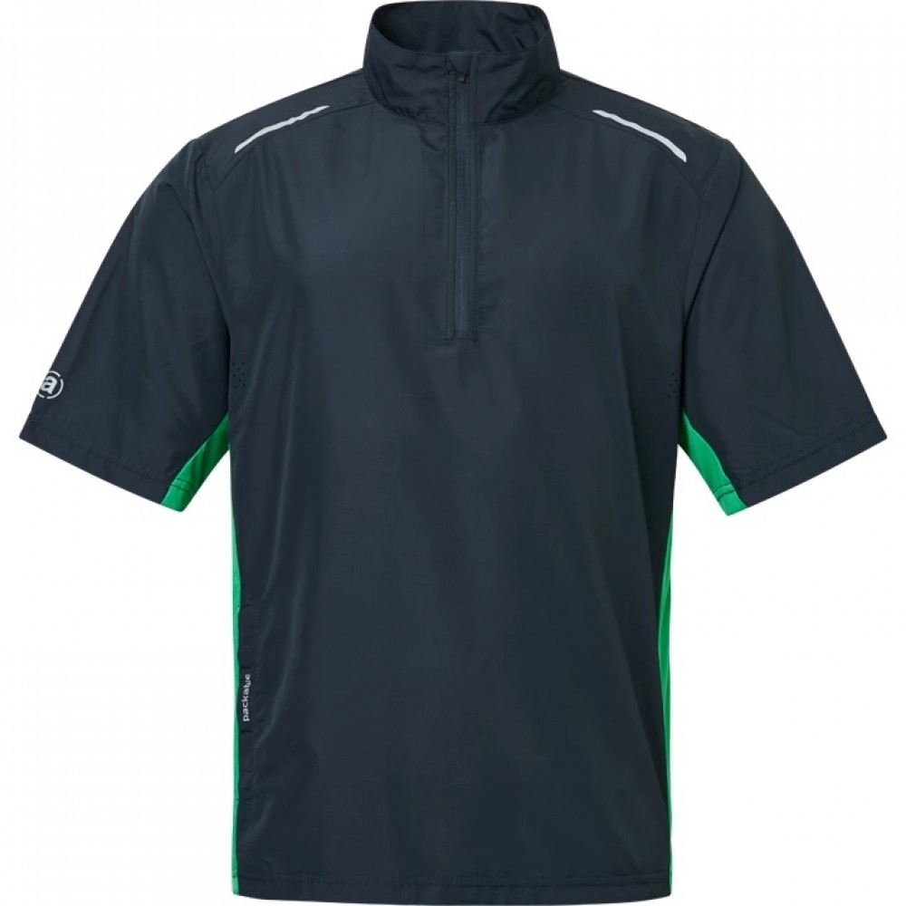 Mens Ganton Stretch Windshirt - Navy/Fairway