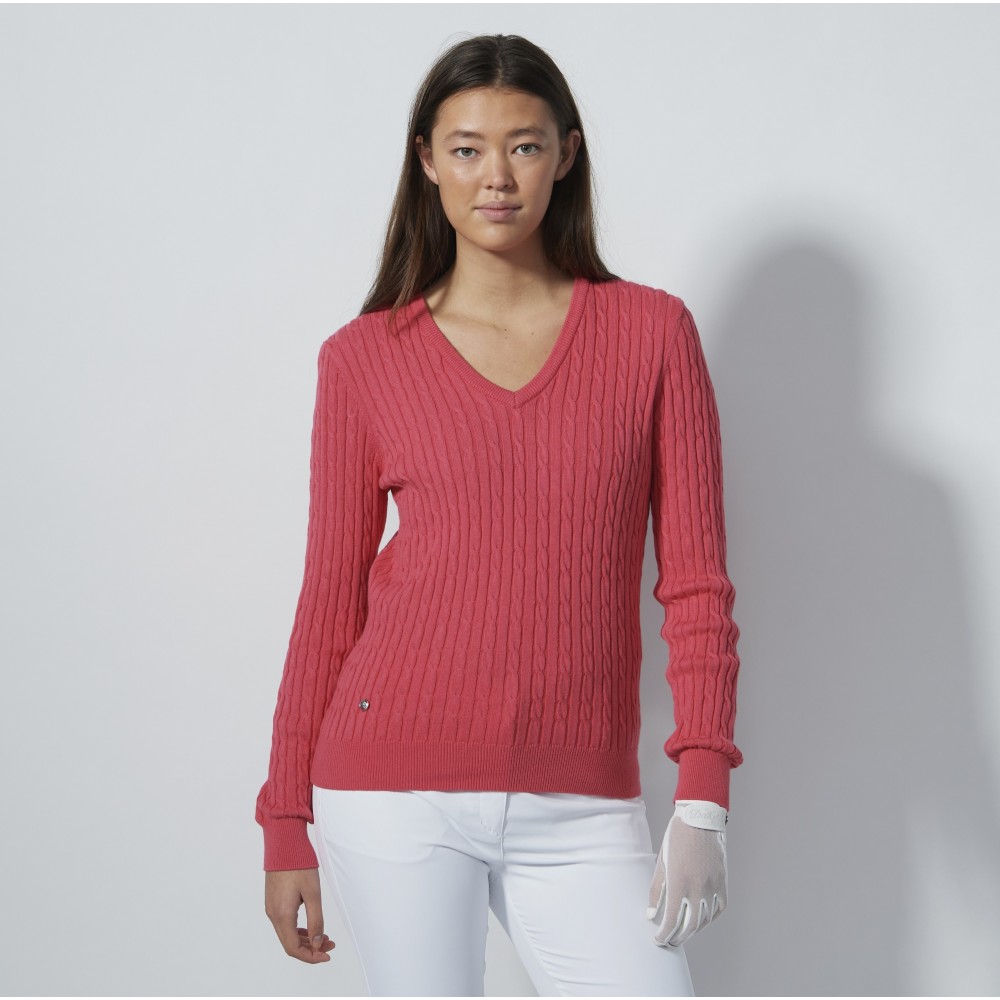 Madelene Pullover - Intense Coral
