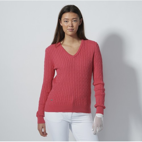 Madelene Pullover - Intense Coral