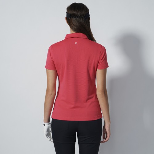 Peoria SS Polo - Intense Coral