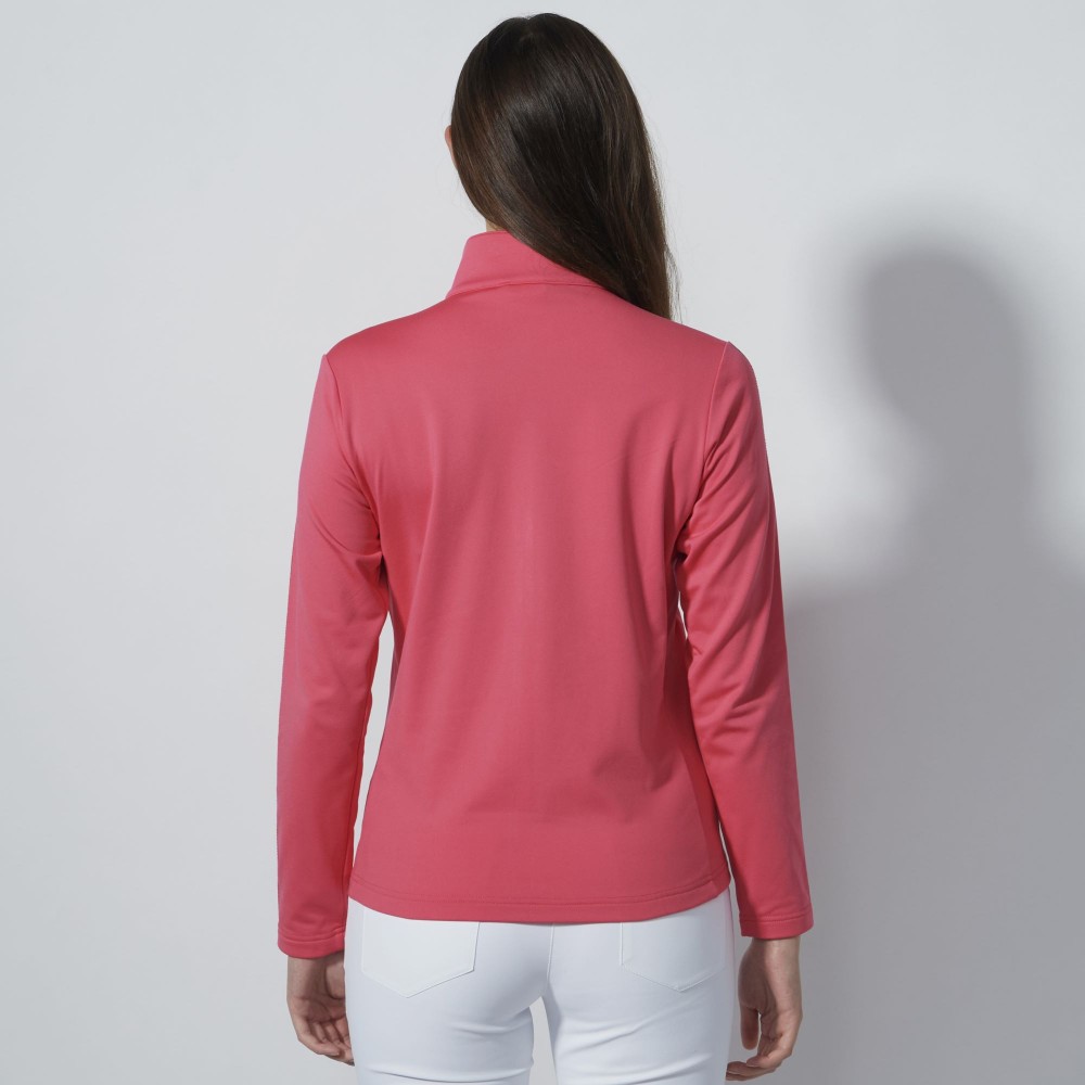 Cholet Full Zip Sweater - Intense Coral