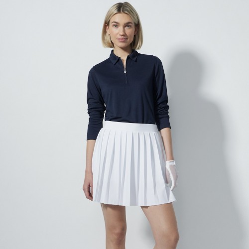 Pleated Skort 45 cm - White