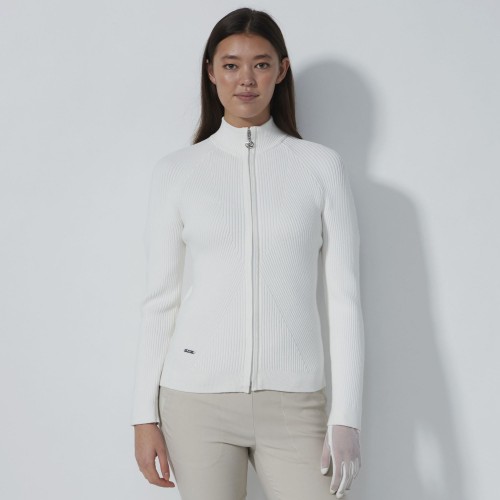 Rib Cardigan - White