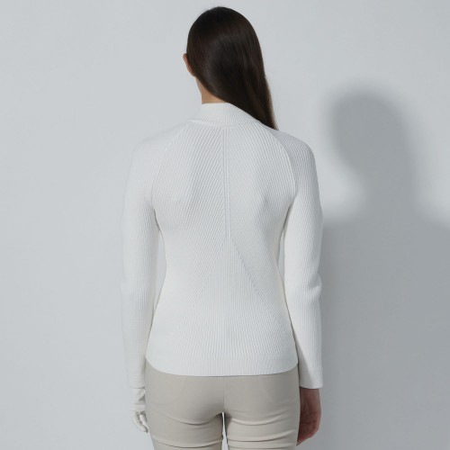 Rib Cardigan - White