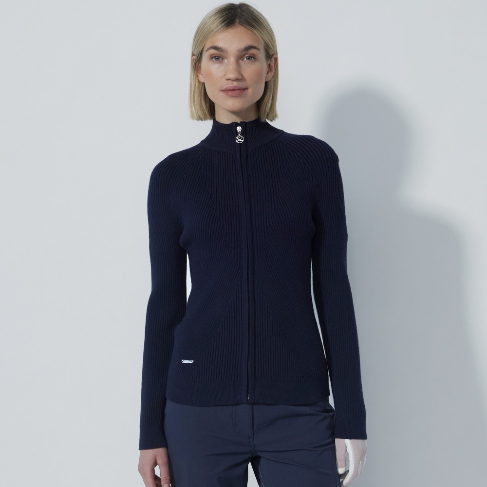 Rib Cardigan - Navy