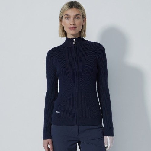 Rib Cardigan - Navy