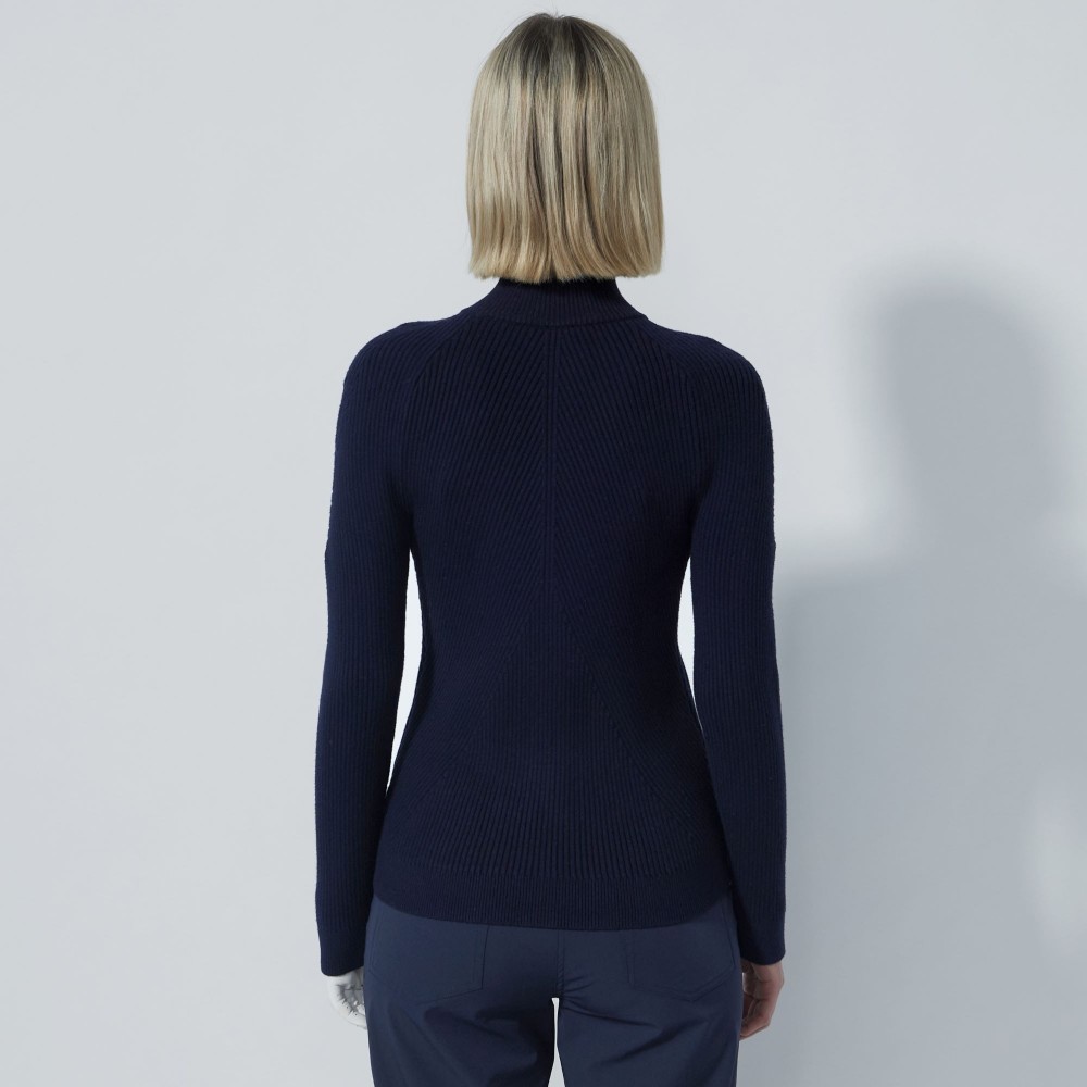 Rib Cardigan - Navy