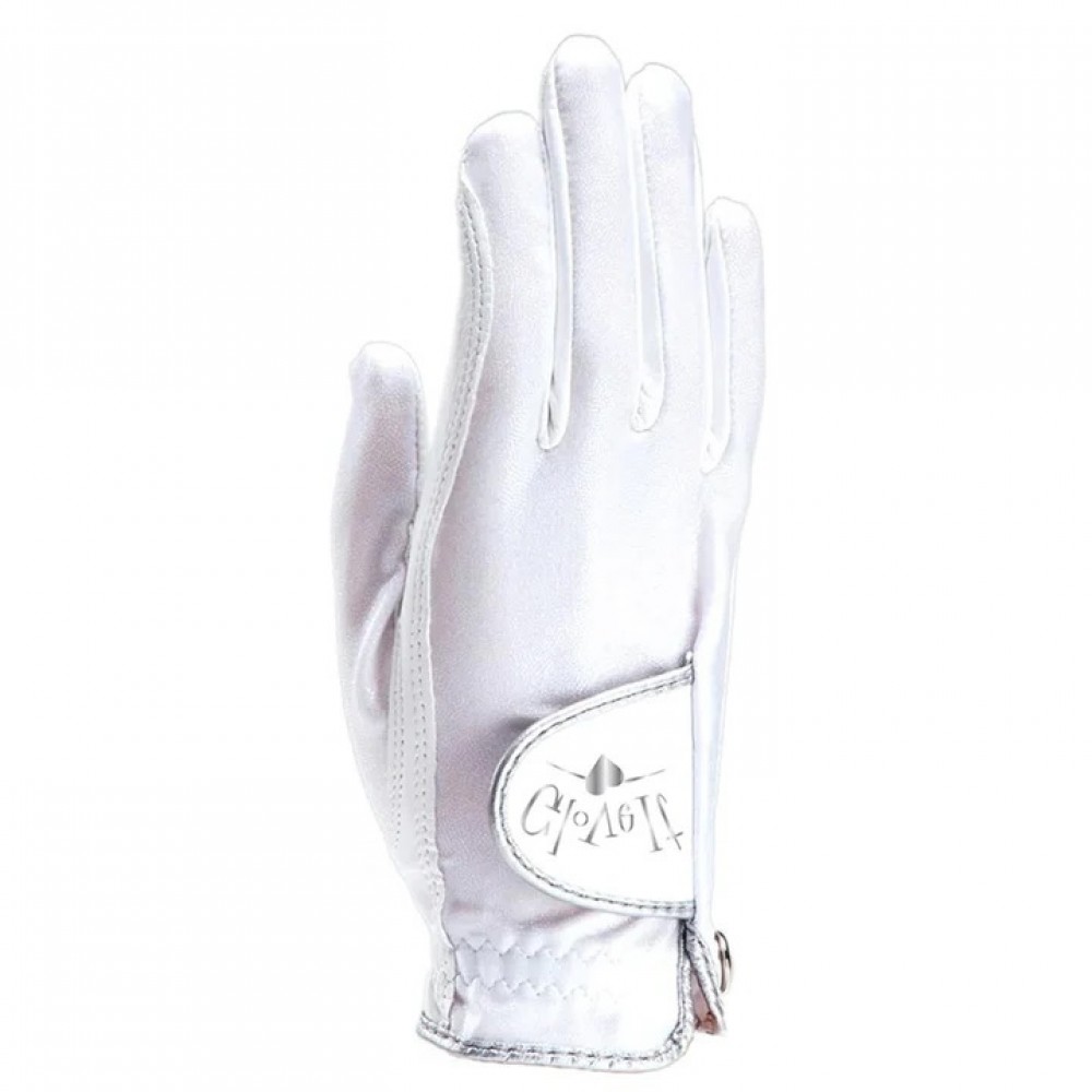 White Clear Dot Golf Glove - Right