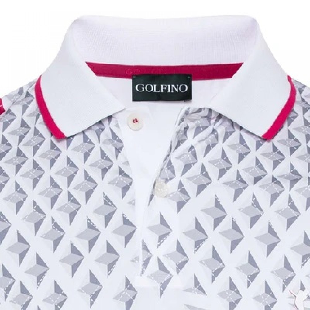 Neo Argyle Print Polo