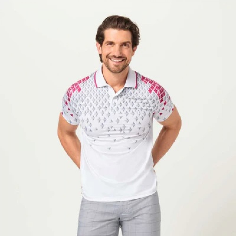 Neo Argyle Print Polo