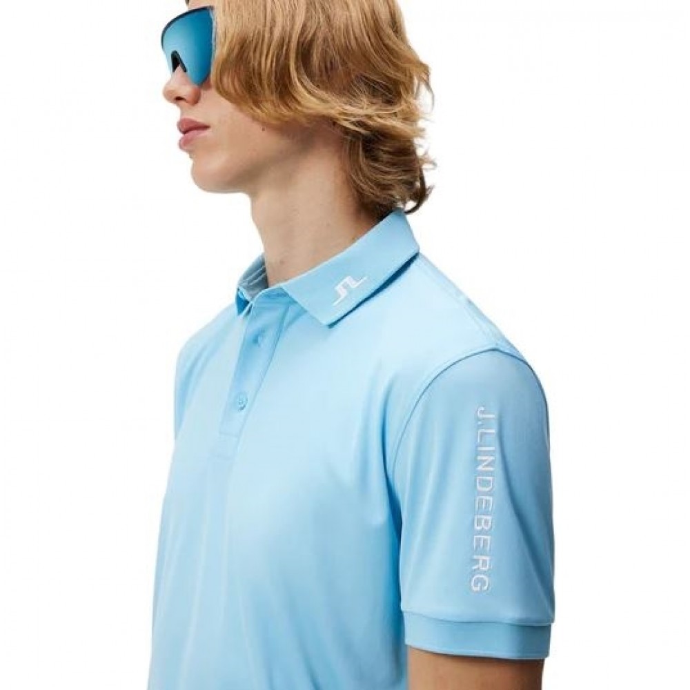 J.L Tour Tech Reg Fit Polo - Baltic Sea