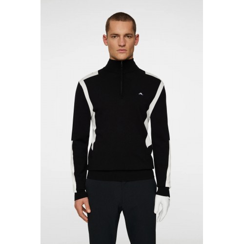 J.L Kendrick Knitted Zip Sweater - Black