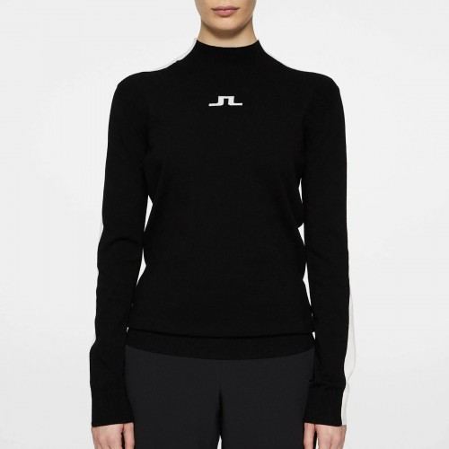 J.L Adia Knitted Sweater - Black/White