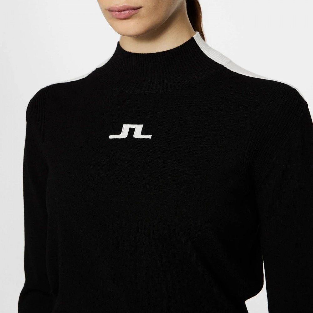 J.L Adia Knitted Sweater - Black/White