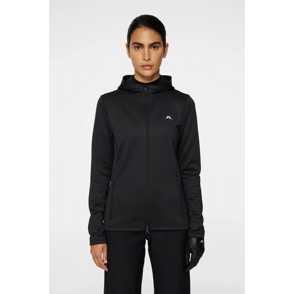 J.L Aerial Zip Hood - Black